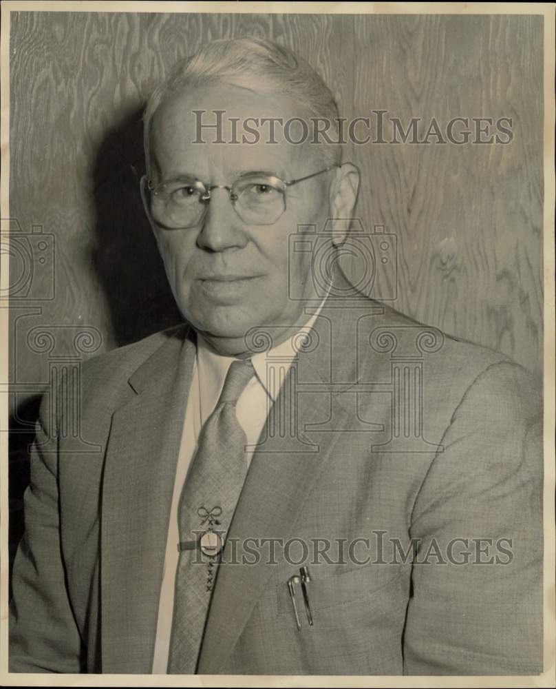 1958 Press Photo W.J. Cullum runs for Justice of the Peace Harris County.- Historic Images