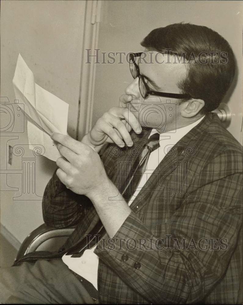 1969 Press Photo Christopher Allen La Marre, charged with robbery - hpa69279- Historic Images