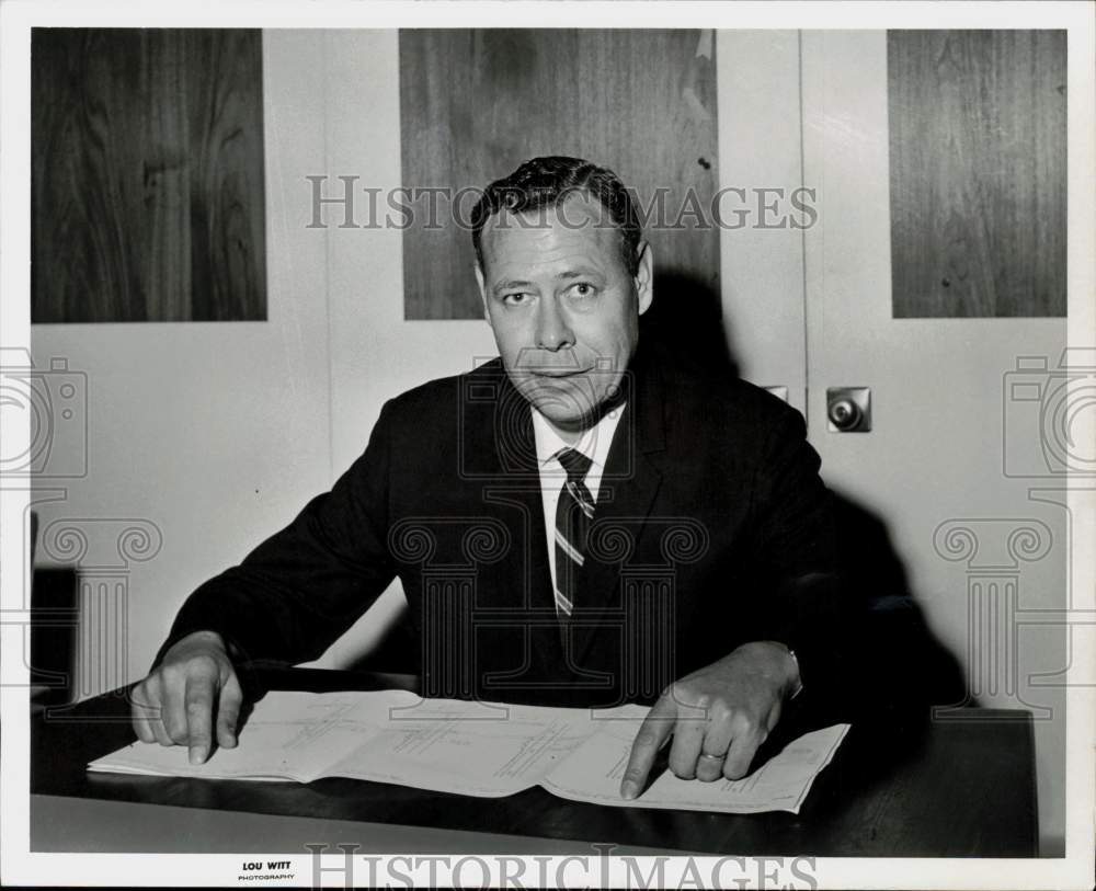 1968 Press Photo Ada Oil Company Executive Ralph N. Freeman, Houston, Texas- Historic Images