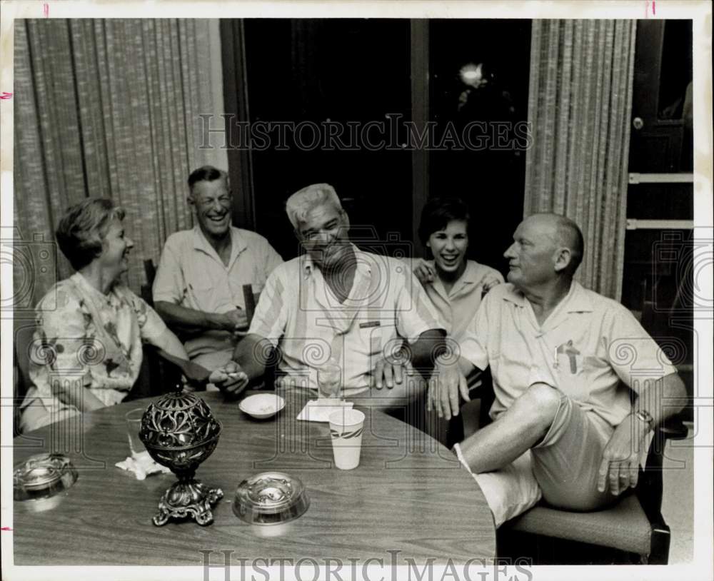 1965 Press Photo Members of the Houston Yacht Club at the harbor. - hpa70070- Historic Images