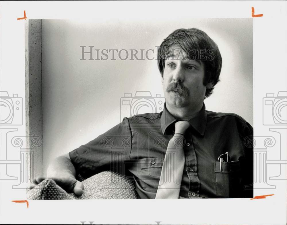 1985 Press Photo Bob Jordan, vice-president of Brotherhood of Vietnam Veterans.- Historic Images