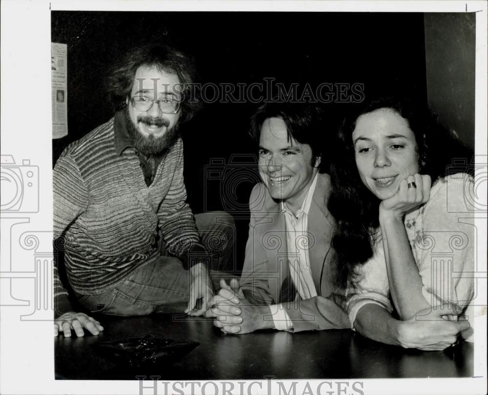 1978 Press Photo Scott Whitebird, Joseph Lomax &amp; J. Whitebird of Wings Press, TX- Historic Images