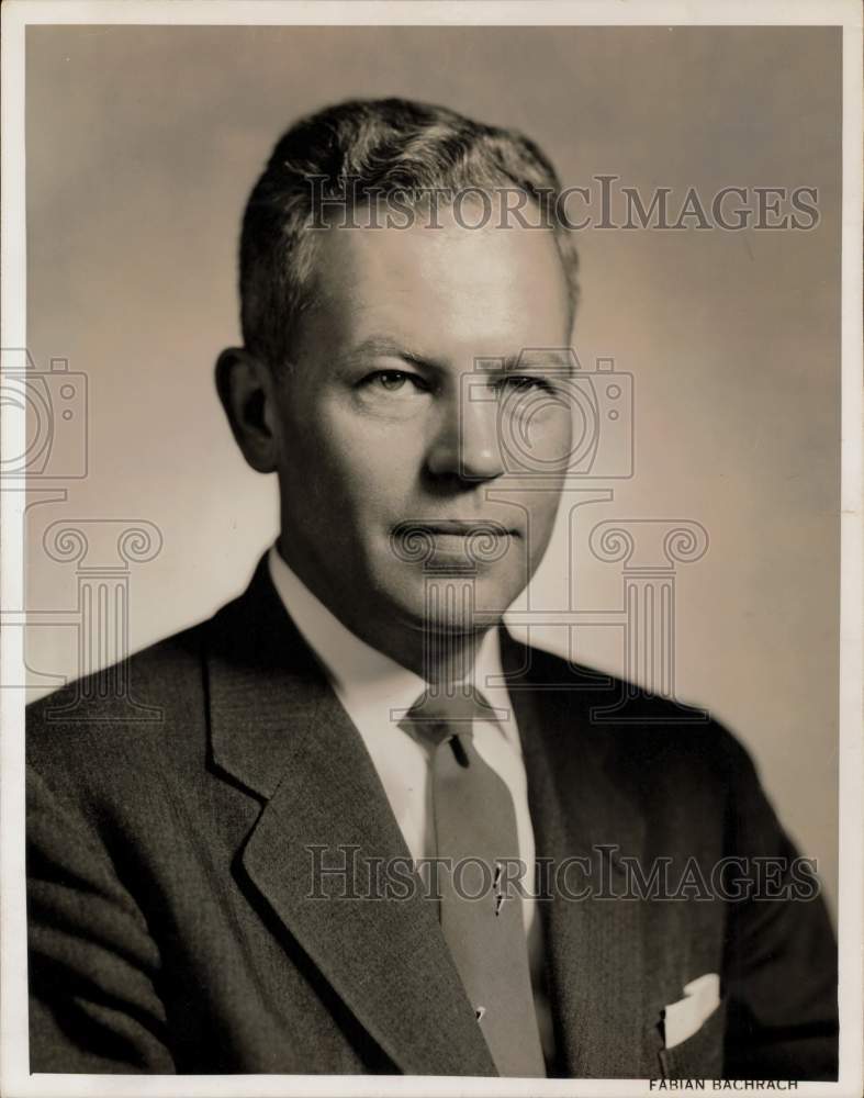 1958 Press Photo John D. McPherson, President, Jefferson Chemical Company- Historic Images