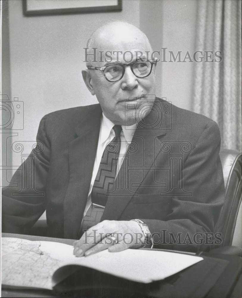 1957 Press Photo Ralph G. McIntyre, President, Standard Oil Company - hpa71170- Historic Images