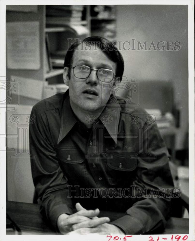 1979 Press Photo Barton Smith, Economics Professor, University of Houston, Texas- Historic Images