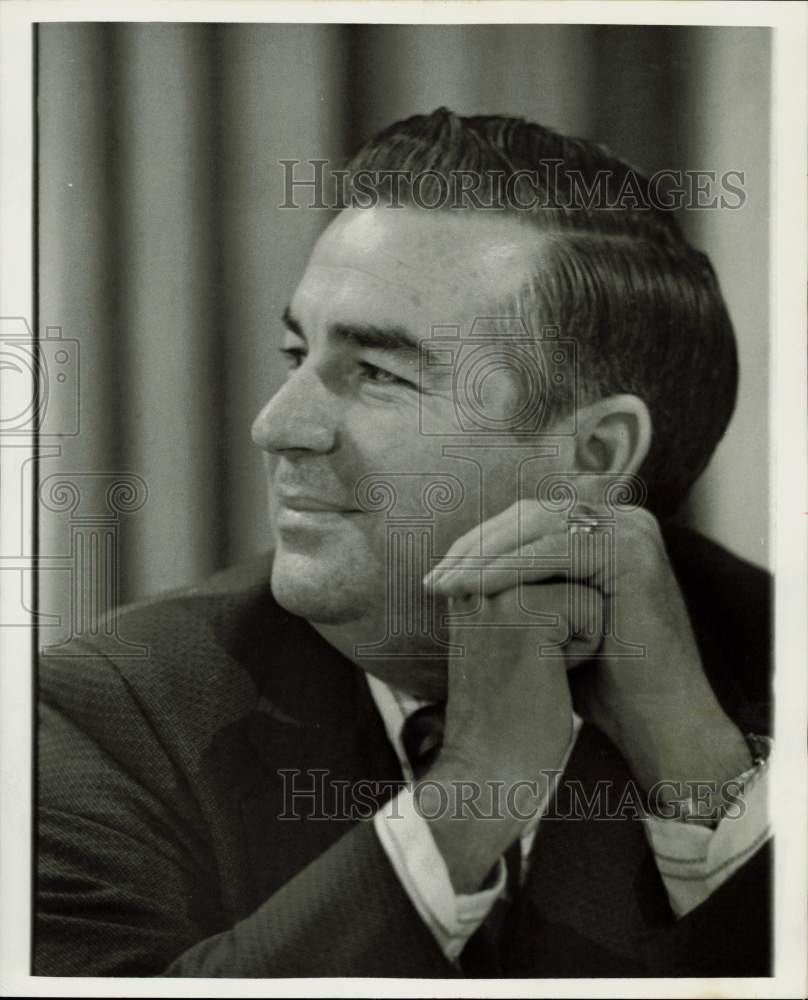 1971 Press Photo O.N. Humphreys, Texas Alcoholic Beverage administrator.- Historic Images