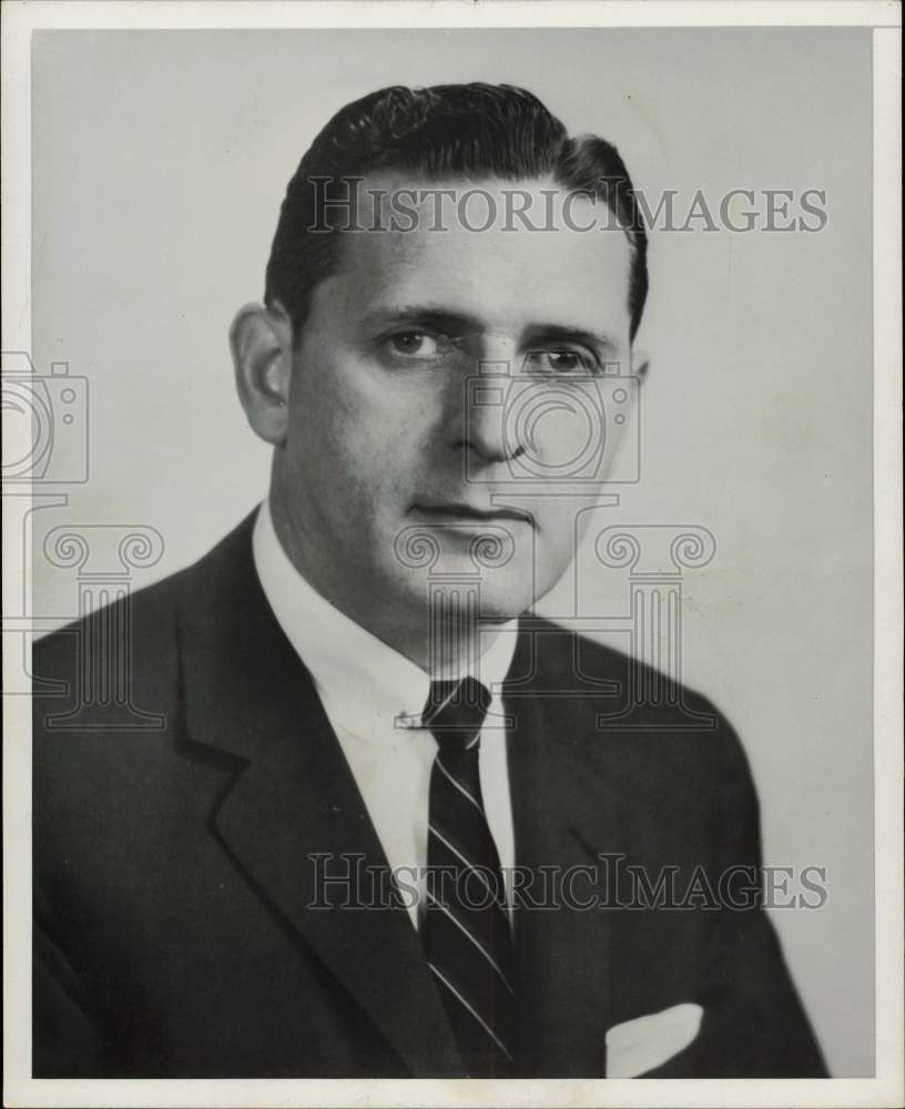 1959 Press Photo Morris Berman, former manager of Houston&#39;s Lane Bryant.- Historic Images