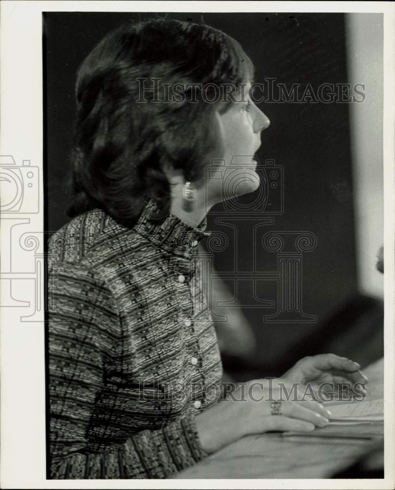 1971 Press Photo Linda Jenness, Socialist Workers candidate for U.S. President.- Historic Images