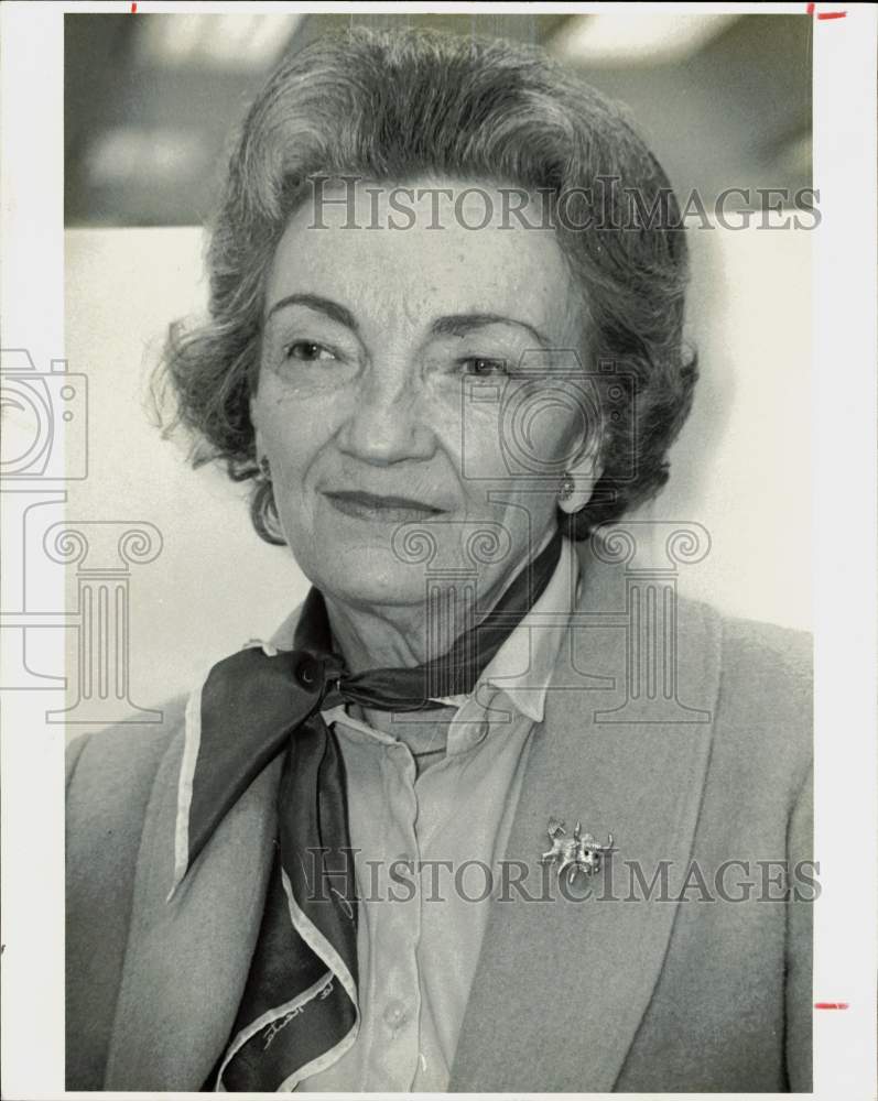 1981 Press Photo Dr. Margaret Berry, author of pictorial history of U of Texas- Historic Images