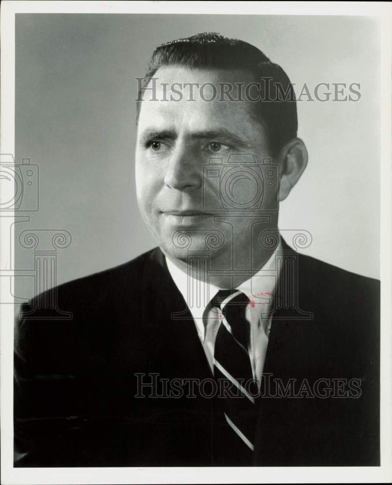 1968 Press Photo Robert Earl Smith, Houston&#39;s Buttes Gas and Oil official- Historic Images