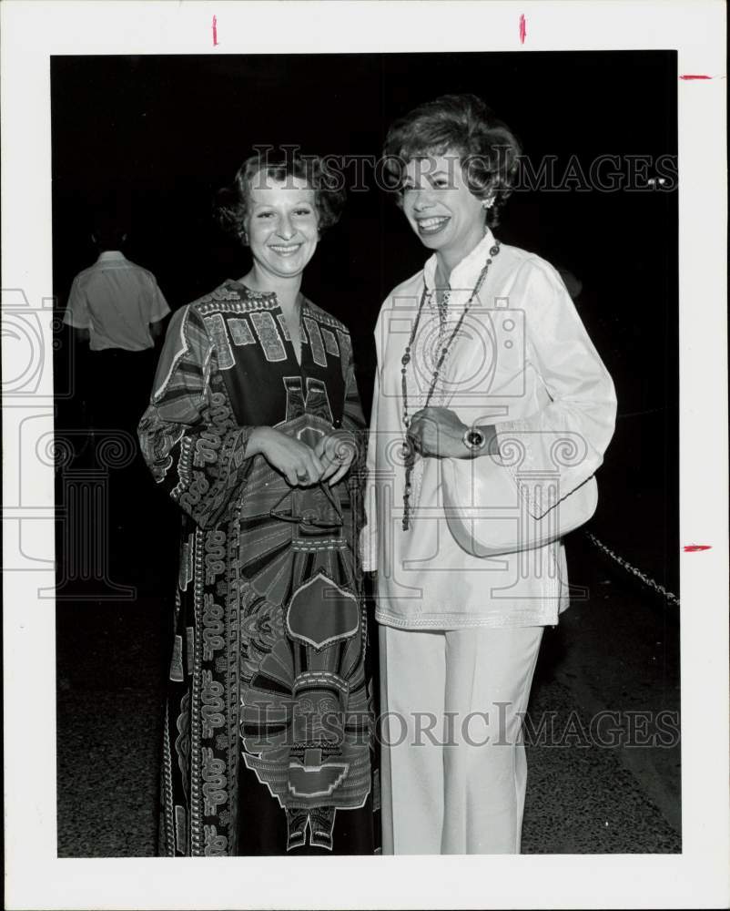 Press Photo Georgette Lee and Claire Combi attend TUTS Guild &quot;Gigi.&quot; - hpa73085- Historic Images