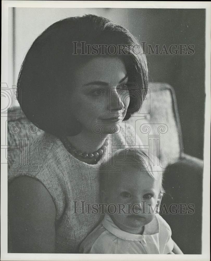 1965 Press Photo Mrs. Bill Moyers, wife of Johnson&#39;s press secretary.- Historic Images