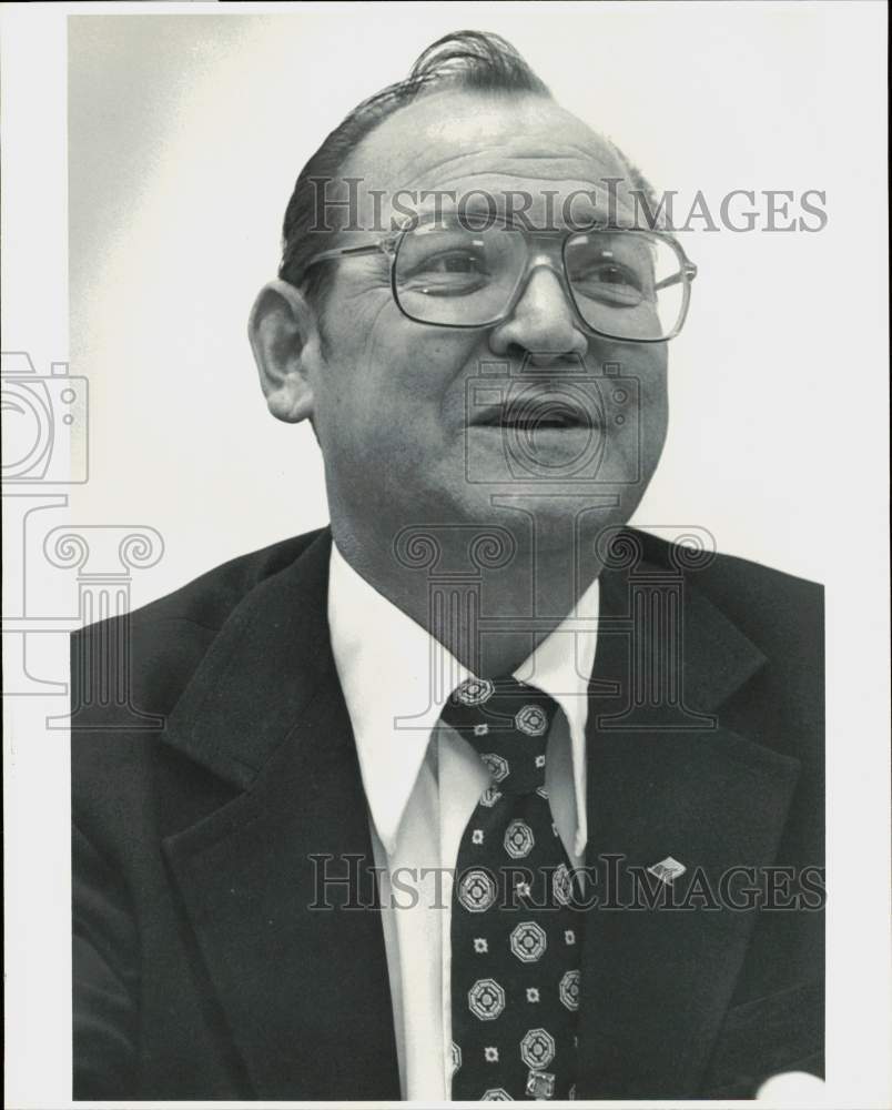 1980 Press Photo William &quot;Dan&quot; Howell, candidate for Justice of the Peace, Texas- Historic Images