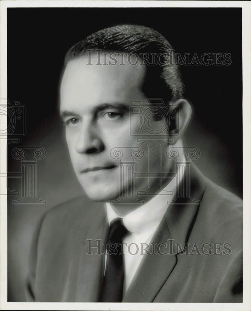 1963 Press Photo J.W. McLean, Texas National Bank President - hpa73665- Historic Images