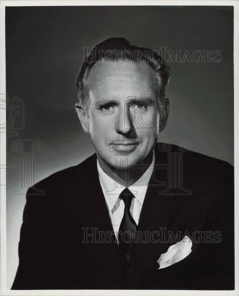 1960 Press Photo Monroe E. Spaght, Shell Oil Company President - hpa73676- Historic Images