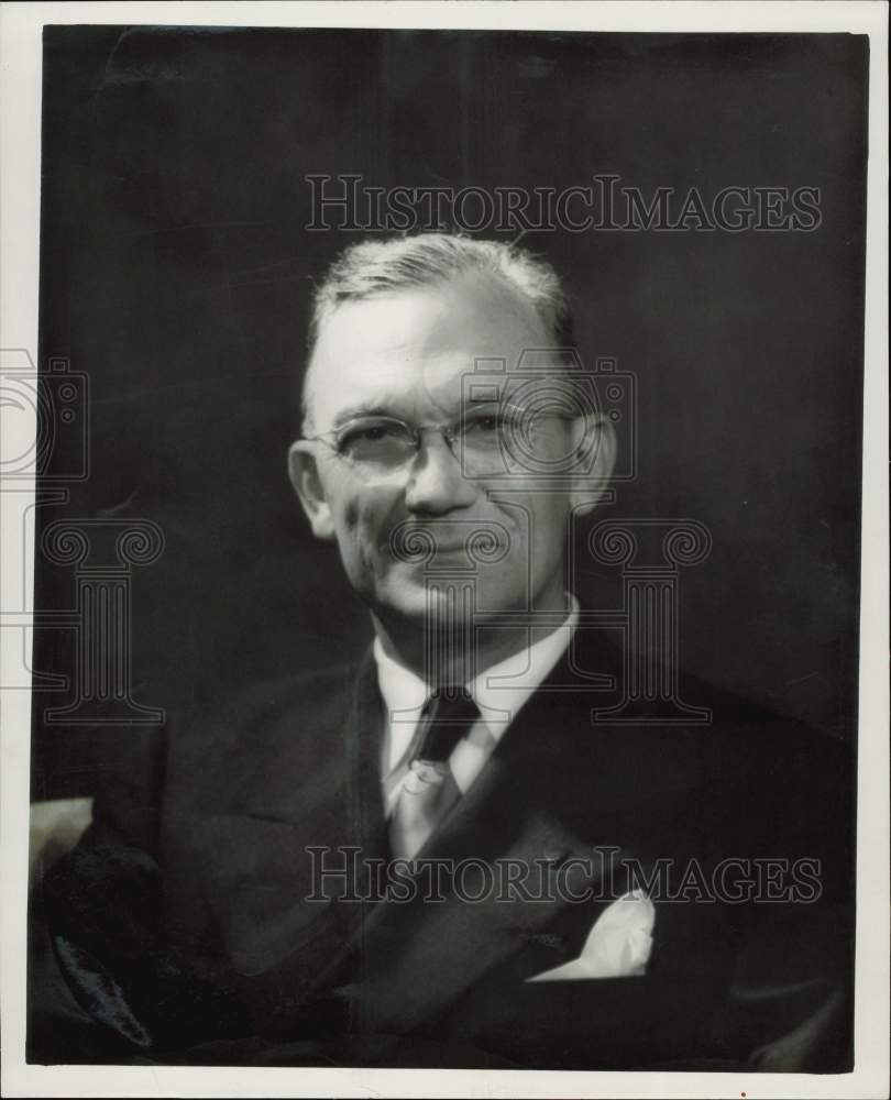 1950 Press Photo William H. Louviere, vice president of Imperial Sugar Co.- Historic Images