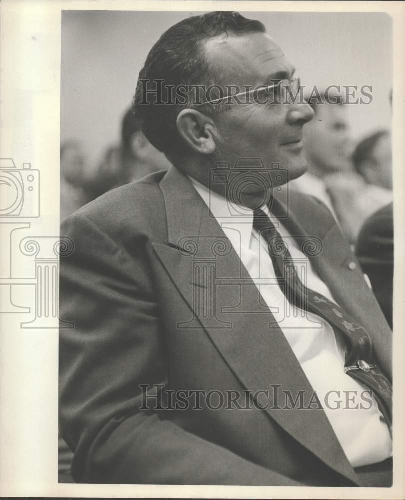 1957 Press Photo Harland D. Sherbrook, General Superintendent at Dow Chemical.- Historic Images