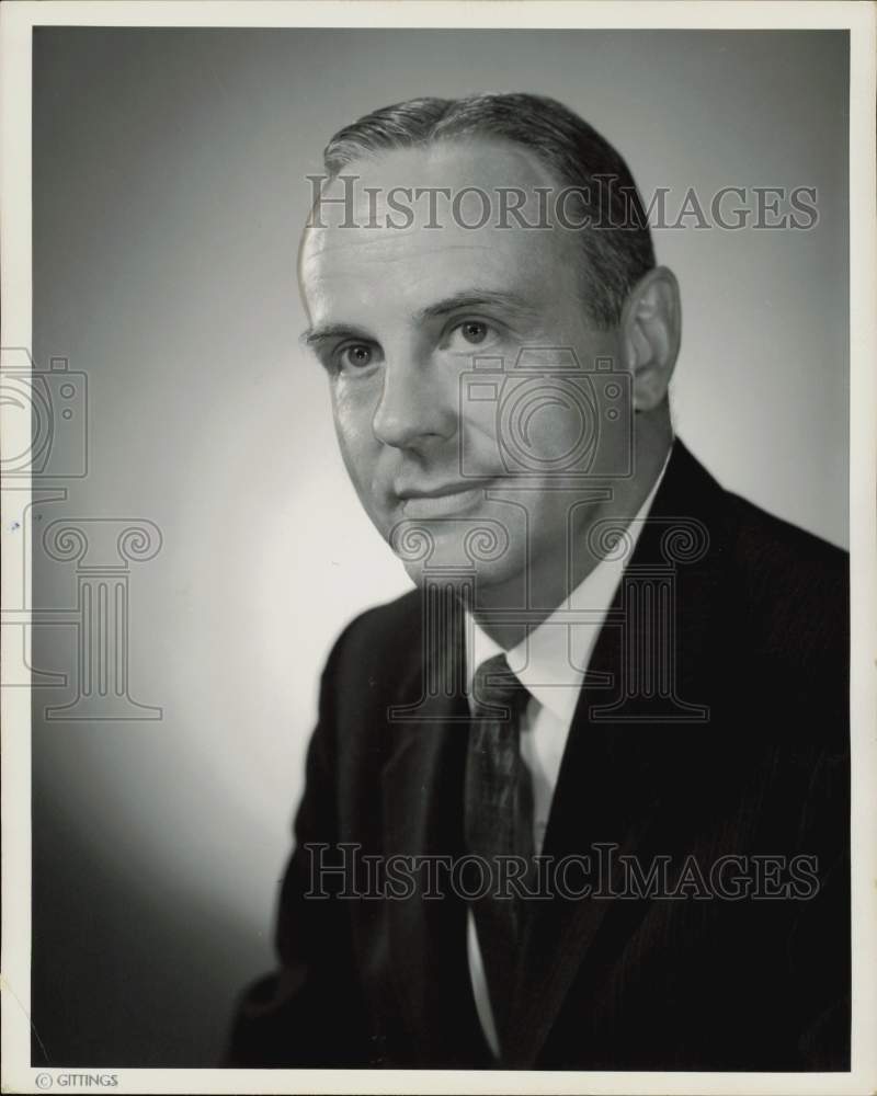 1964 Press Photo William Lindholm, Southwestern Bell Telephone general manager.- Historic Images