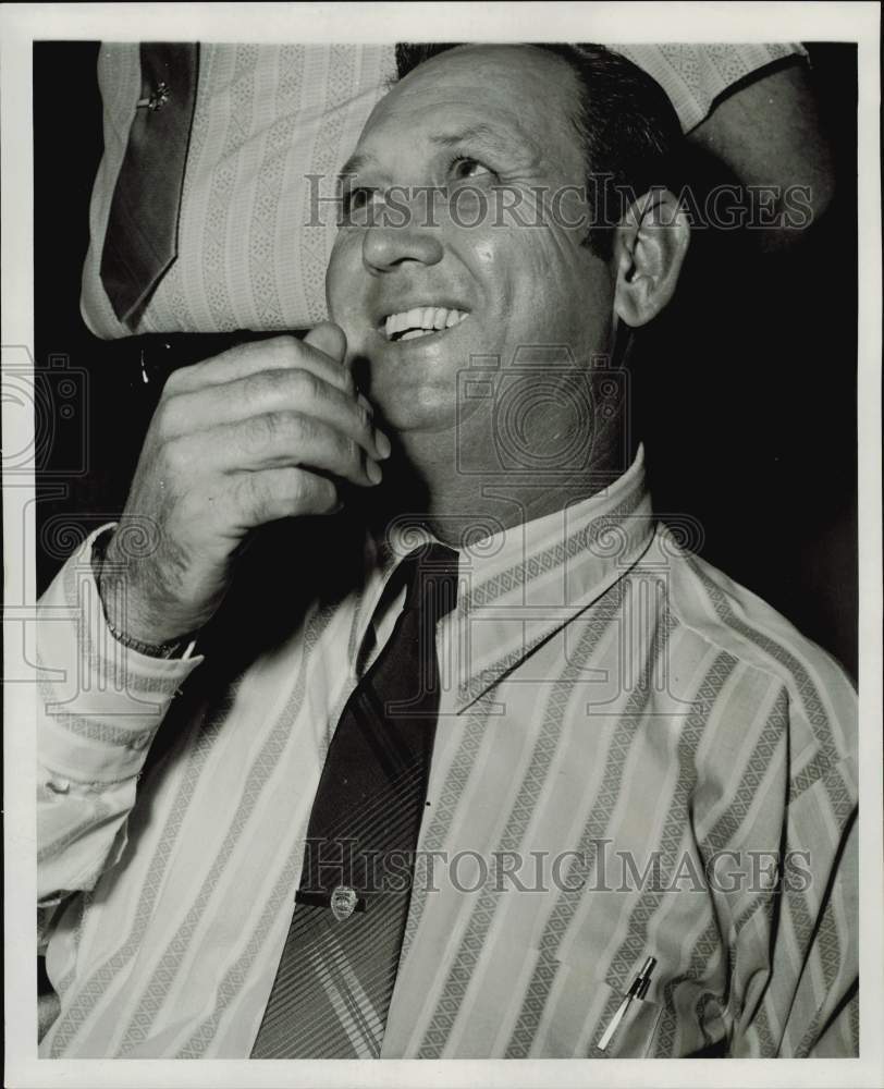 1972 Press Photo C.A. "Joe" Lipscomb, Hitchcock Commissioner. - hpa75155- Historic Images