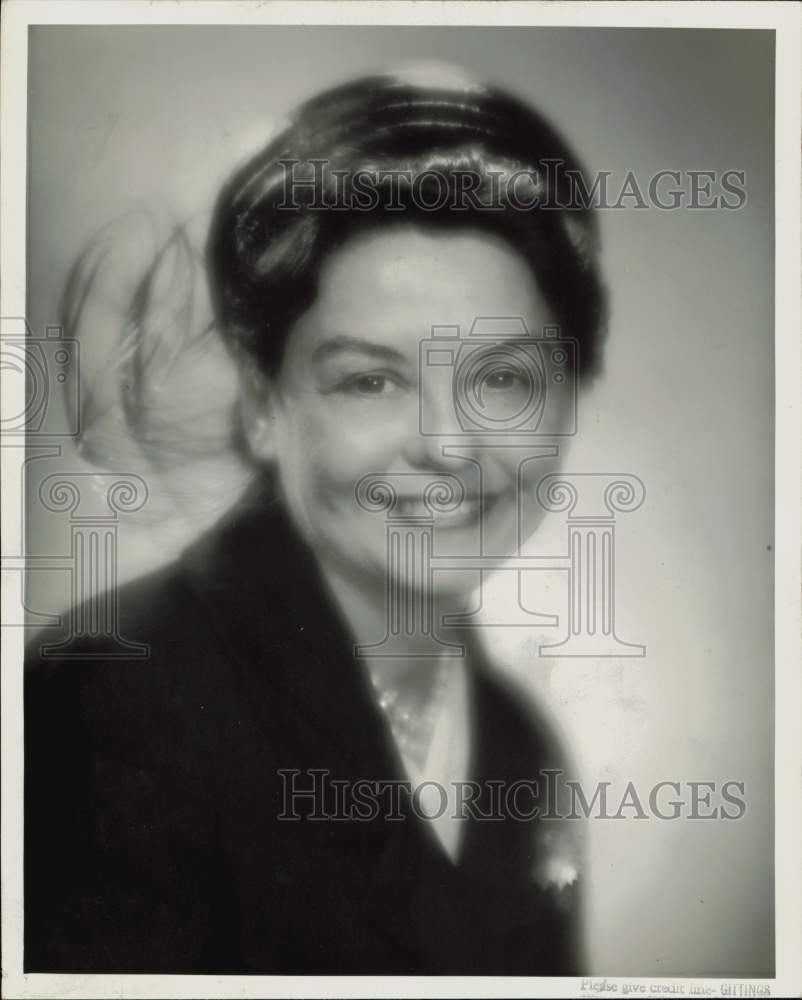 1957 Press Photo Edna Bell Spencer, Harris County MD Association director.- Historic Images