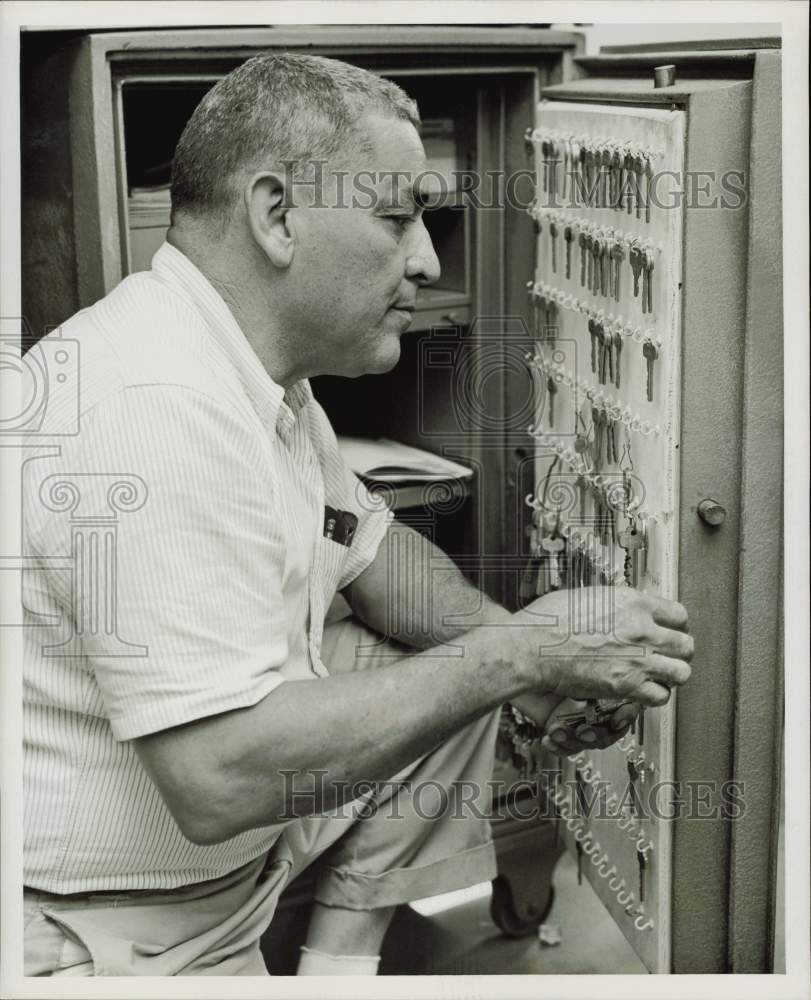 1969 Press Photo Joseph Molina at the University of Houston. - hpa75803- Historic Images