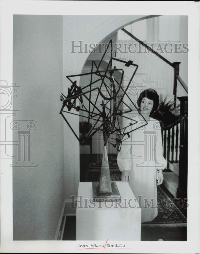 Press Photo Joan Adams Mondale, wife of Vice President Walter Mondale.- Historic Images