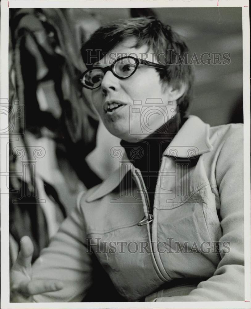 1973 Press Photo Evelyn Monahan teaches parapsychology, Georgia State University- Historic Images