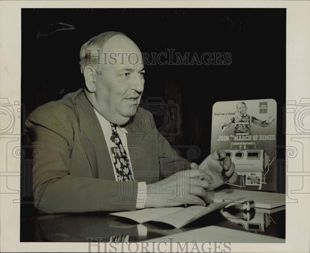 1956 Press Photo Thomas F. Millane, President of Wright Manufacturing Co.- Historic Images