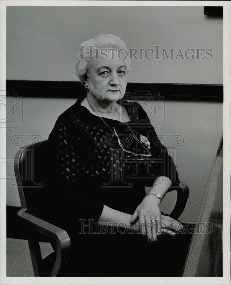 1965 Press Photo Minnie Leigh Shields, President of Houston women&#39;s club.- Historic Images