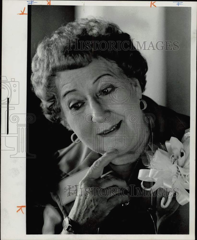 1975 Press Photo Sarah McClendon, Washington newswoman from Texas. - hpa76803- Historic Images