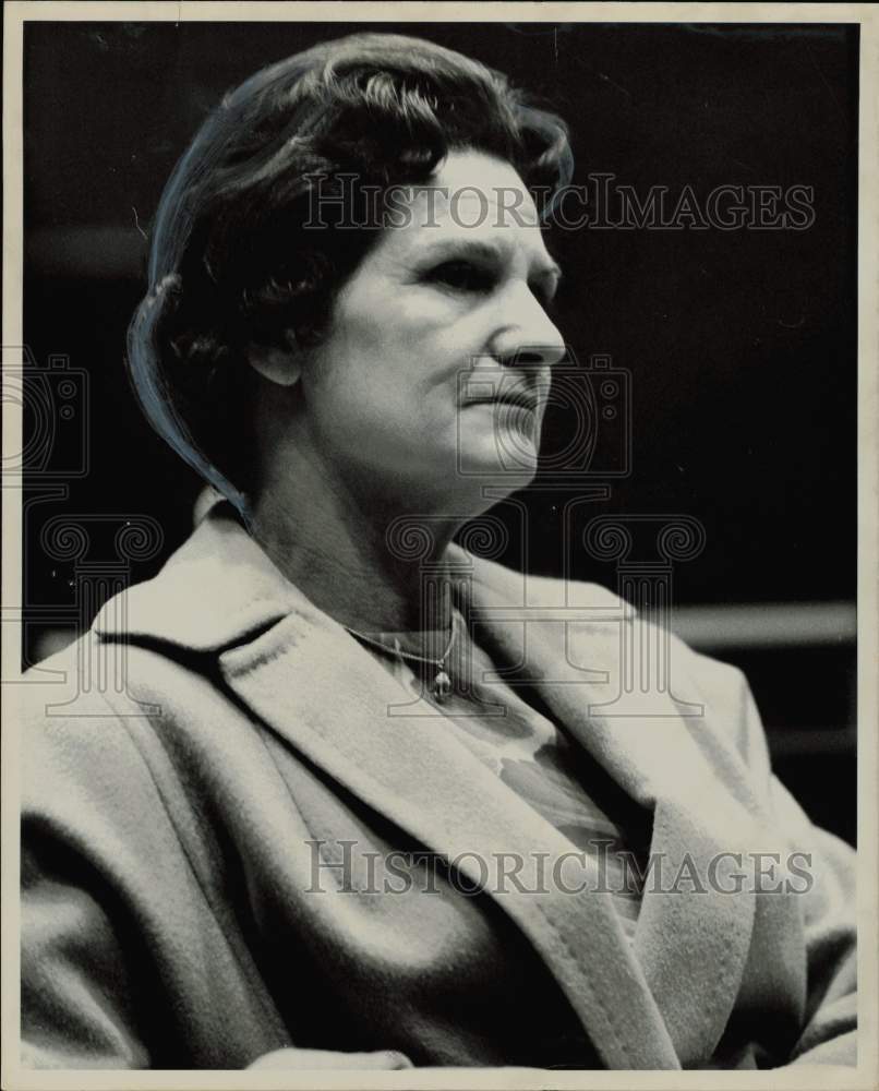 1961 Press Photo Doris McElyea, convicted of murder, sits in courtroom.- Historic Images