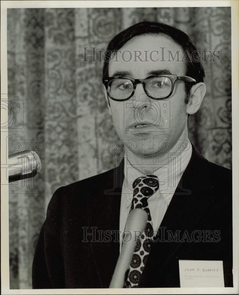 1972 Press Photo John R. Quarles, Jr., EPA Deputy Administrator. - hpa77171- Historic Images