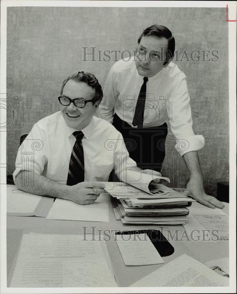 1970 Press Photo Richard McClain and Marsales are Better Business Bureau heads.- Historic Images