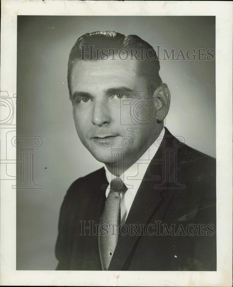 1958 Press Photo Frank Redford, Robertson Transport of Houston vice president- Historic Images