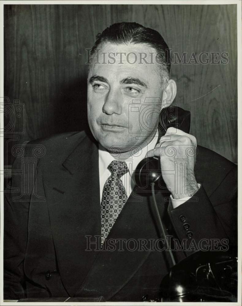 1956 Press Photo Otto Plummer, Mayor of Beaumont, Texas - hpa77833- Historic Images