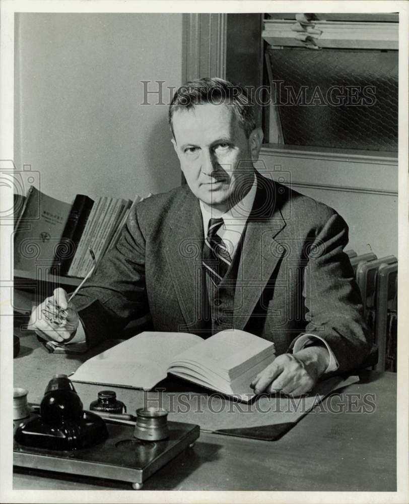 1959 Press Photo Frederich Ribble, University of Virginia Law School Dean- Historic Images