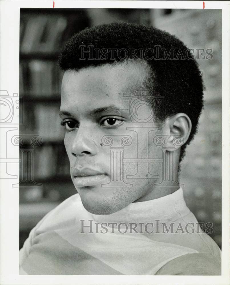 1973 Press Photo Melvin Reid, Rice student who was falsely accused of robbery.- Historic Images