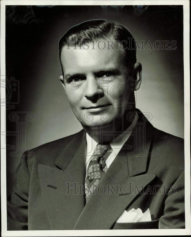 1960 Press Photo H. Lewis Reitz, Great Southern Life of Houston Vice President- Historic Images