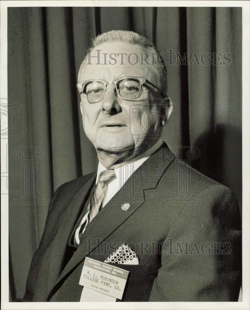 1964 Press Photo W.R. Robinson, National School Boards Association President- Historic Images