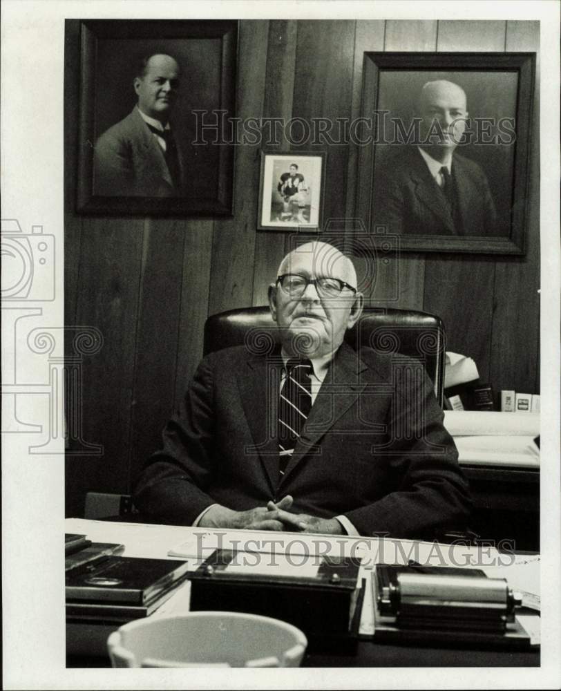 1973 Press Photo W.R. Robinson, Board Chairman of Huntsville Memorial Hospital- Historic Images