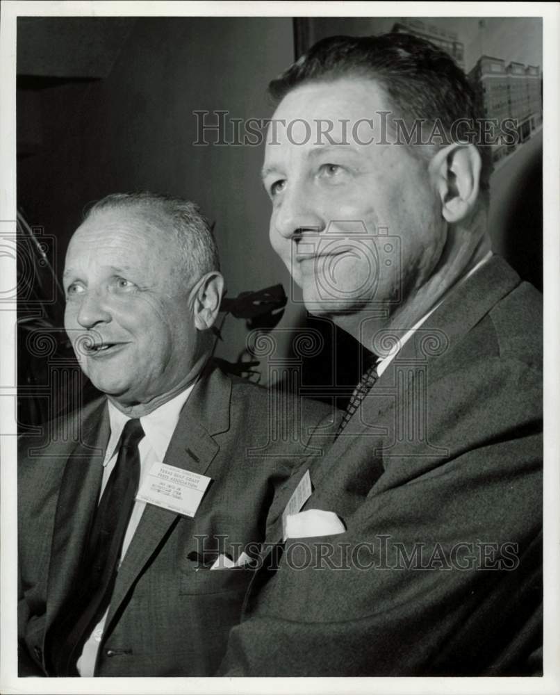 1961 Press Photo Don Reid and DeLoach give a statement. - hpa78198- Historic Images