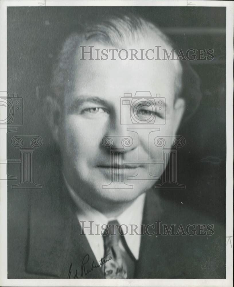 1954 Press Photo George O&#39;Leary, Houston Oilfield Material Company President- Historic Images