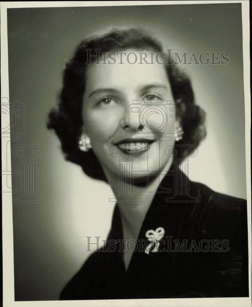 1951 Press Photo Mrs. George O&#39;Leary, wife of Houston Oilfield Material employee- Historic Images