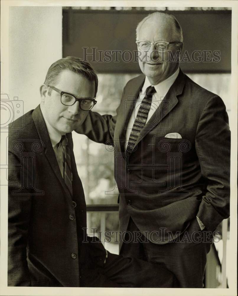 1969 Press Photo Robert and Edward Rynearson of Temple. - hpa78271- Historic Images