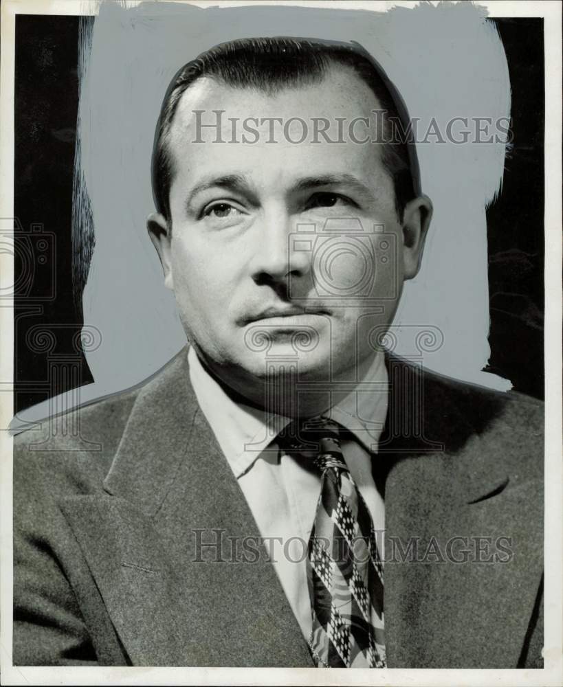 1955 Press Photo Phil North, Fort Worth Star-Telegram Vice President.- Historic Images