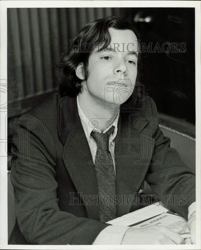 1973 Press Photo Peter Geller, candidate for Houston school board - hpa78443- Historic Images