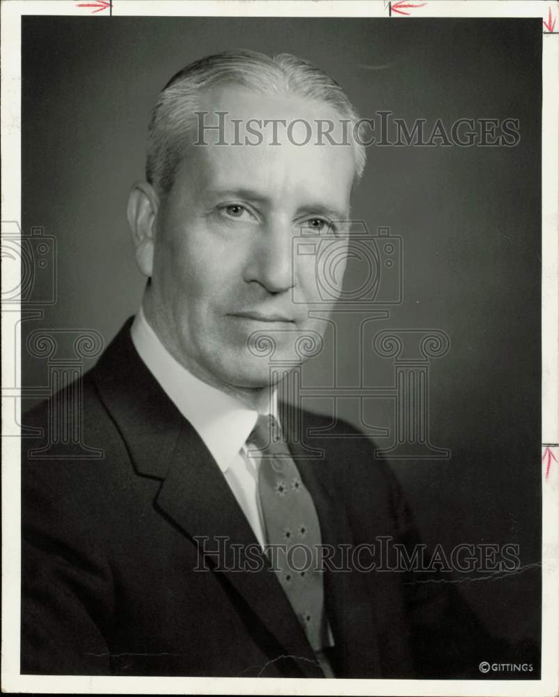 1960 Press Photo Glenn Purcell, Shell Oil Company plant manager - hpa78595- Historic Images