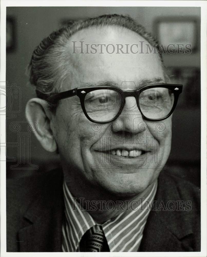 1971 Press Photo Carl Smith, Tax Assessor-Collector in Houston - hpa78665- Historic Images