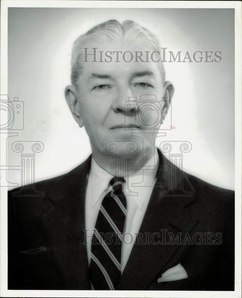 1955 Press Photo Robert D. Randolph, Texas National Bank Vice President.- Historic Images