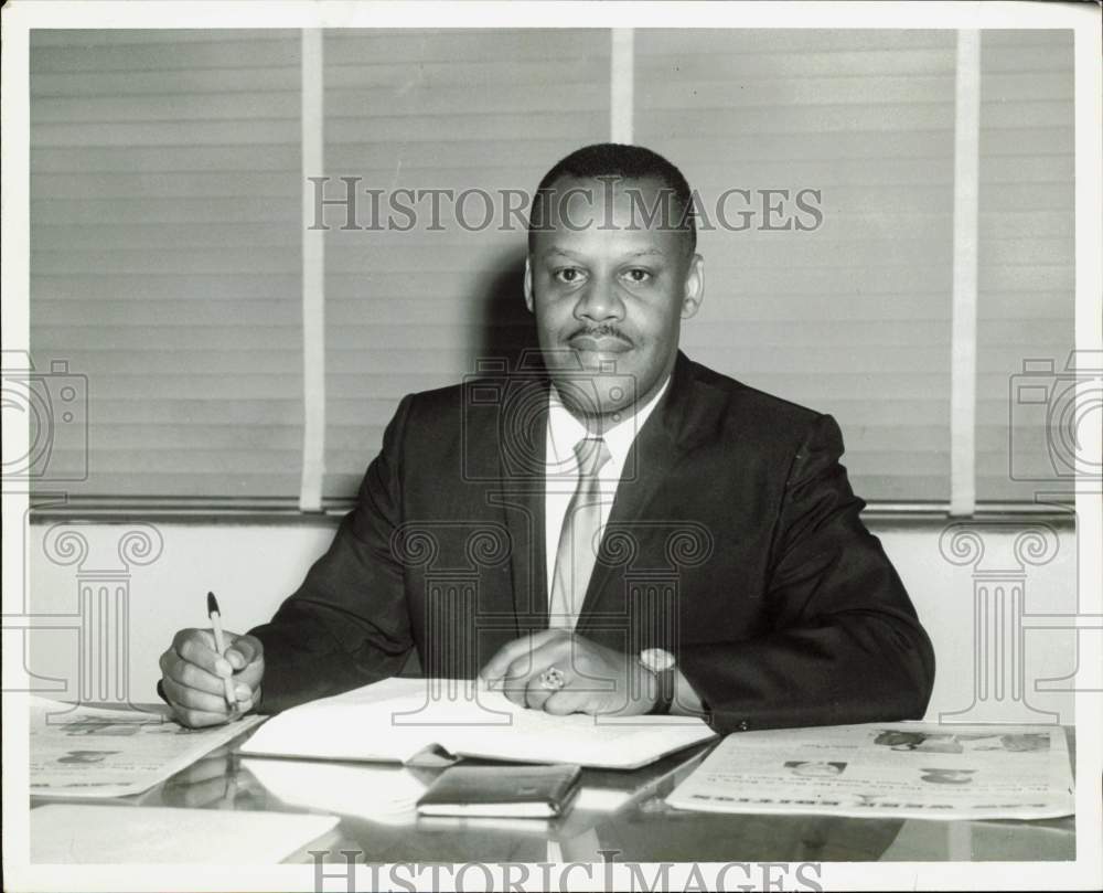 1968 Press Photo William Nowlin, Texas Southern University Development officer- Historic Images